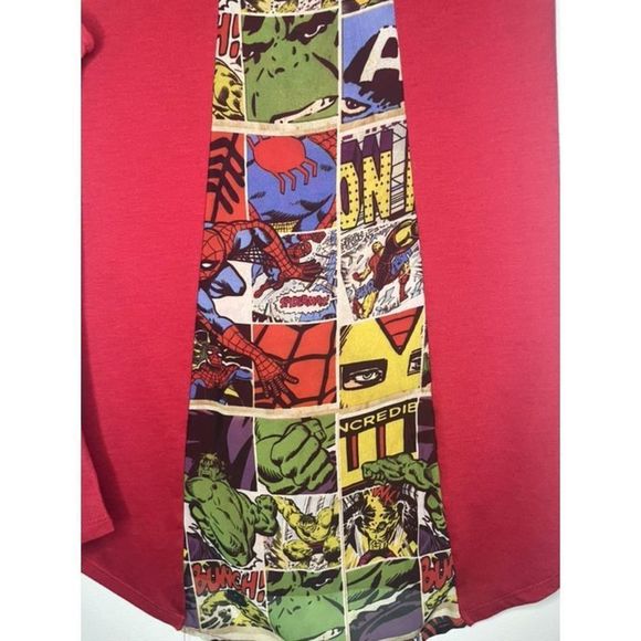 Marvel Hi-Low Red Avenger Comic Tank Top Size Large Sleeveless - Picture 6 of 7